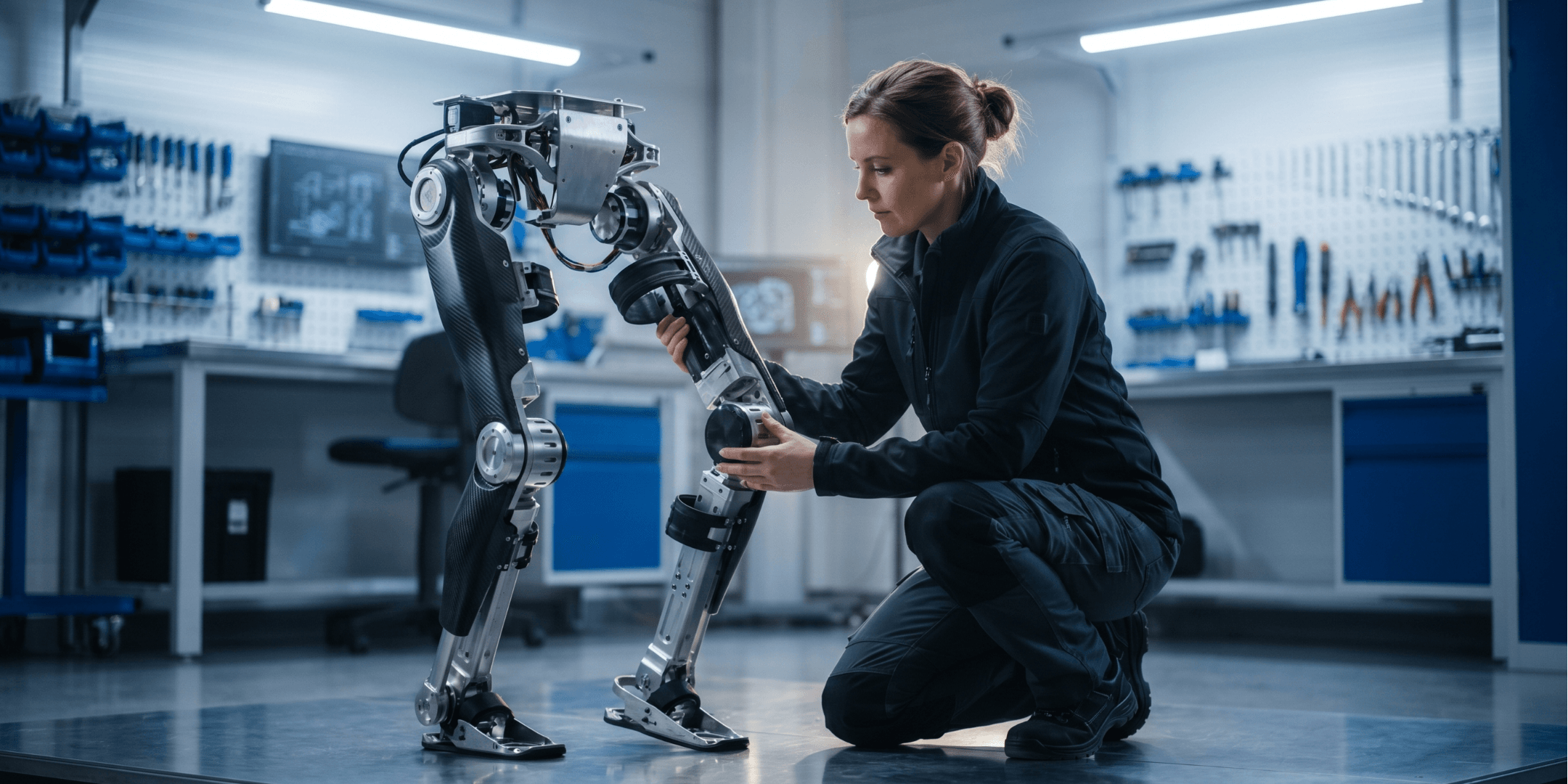 Leichter gehen mit Roboter-Shorts