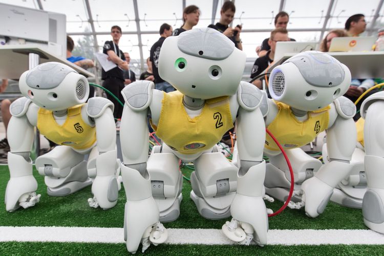 Bei der Robocup Germany werden Roboter für verschiedene Disziplinen programmiert
