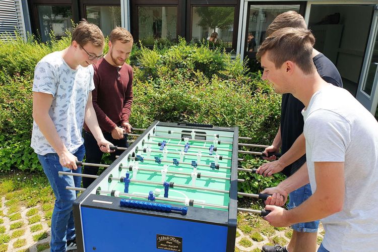 Kickern auf dem Campus