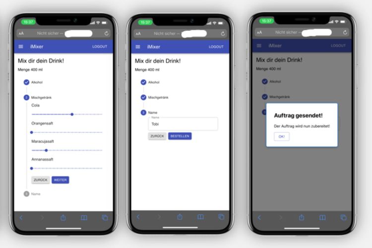 Die Idee: Per App ganz einfach sein Getränk bestellen